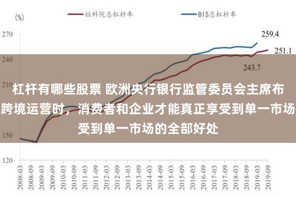 杠杆有哪些股票 欧洲央行银行监管委员会主席布赫：当银行跨境运营时，消费者和企业才能真正享受到单一市场的全部好处